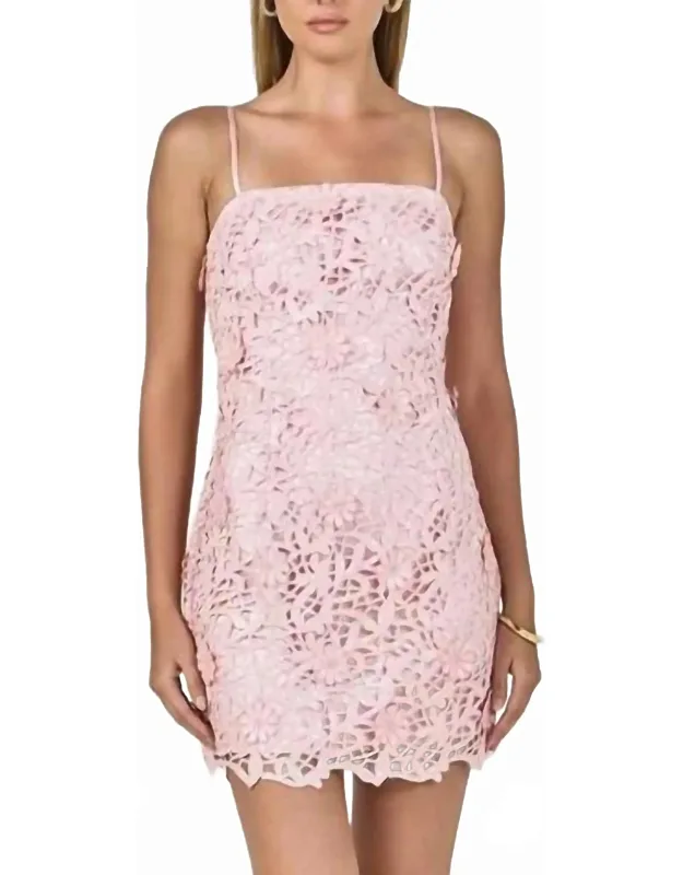 Sequin Lace Mini Dress