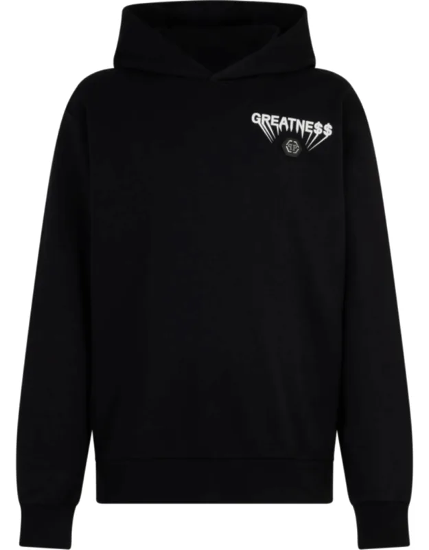 Fleece Hoodie Greatness With Soft Cotton Blend And Rib Knit Cuffs