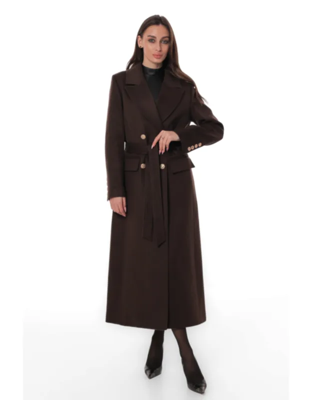 Tailored Cashmere Wool Coat