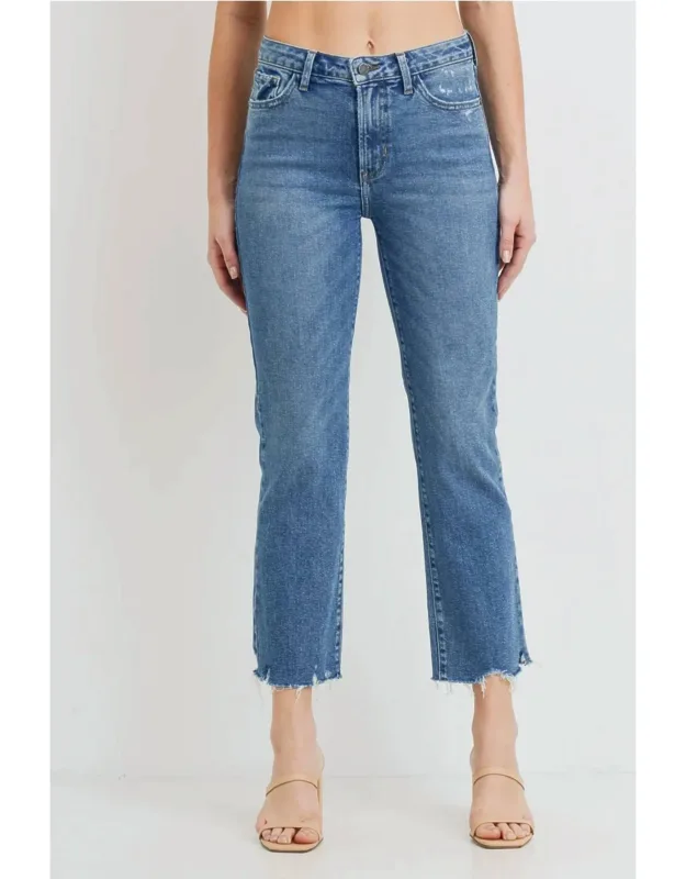 High Rise Straight Jeans