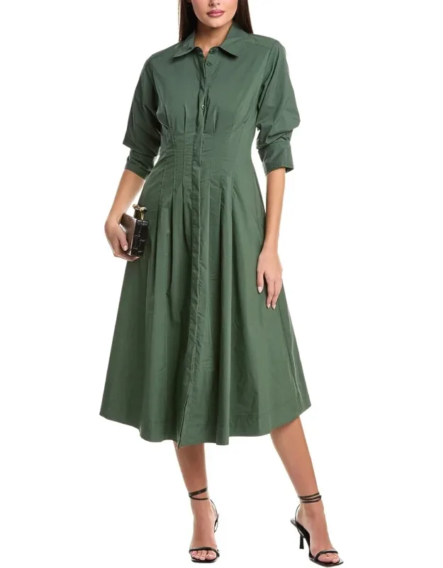 Jazz Pintuck Midi Dress