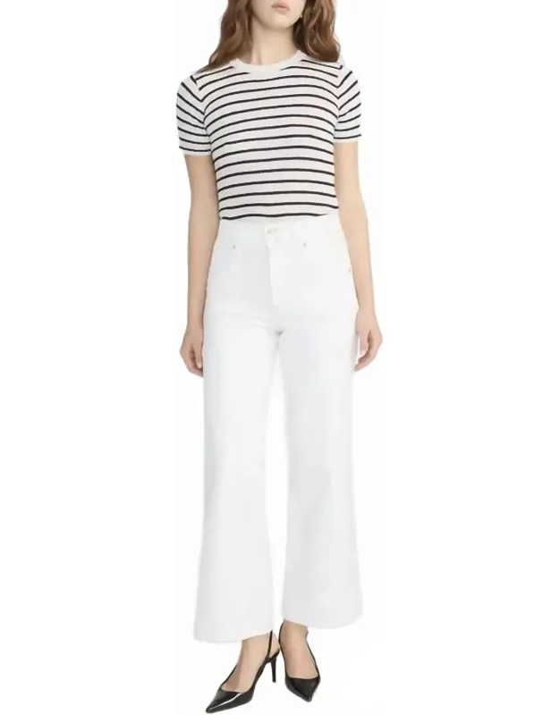 Seamed Crop Trousers