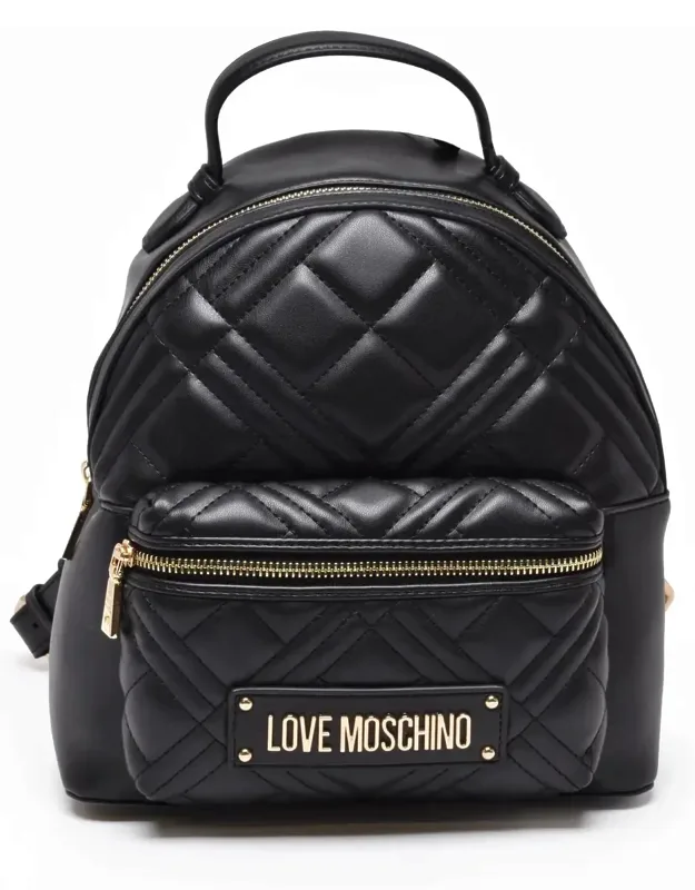 Quilted Polyurethane Backpack
