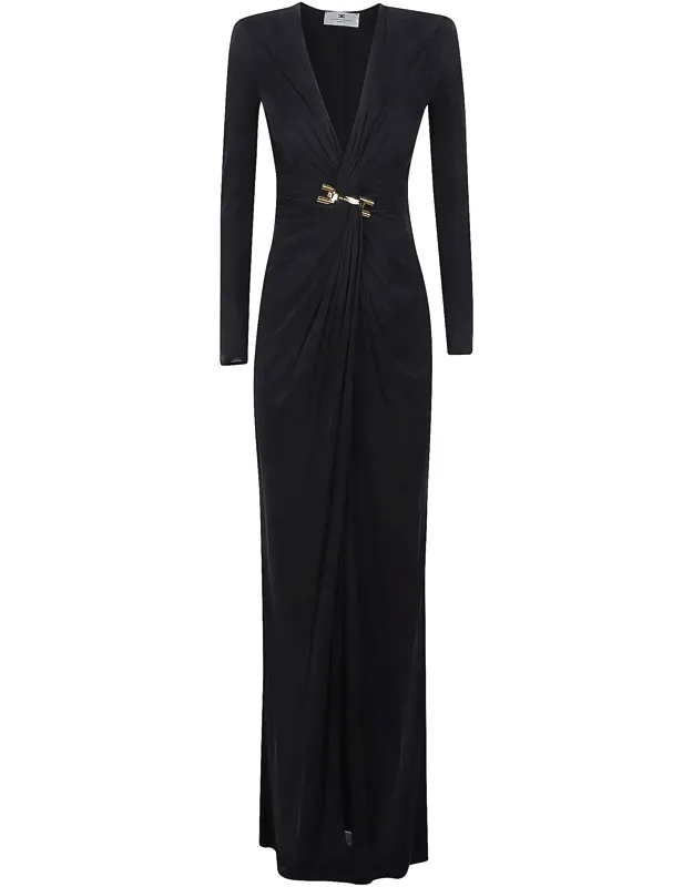Maxi Deep V Dress