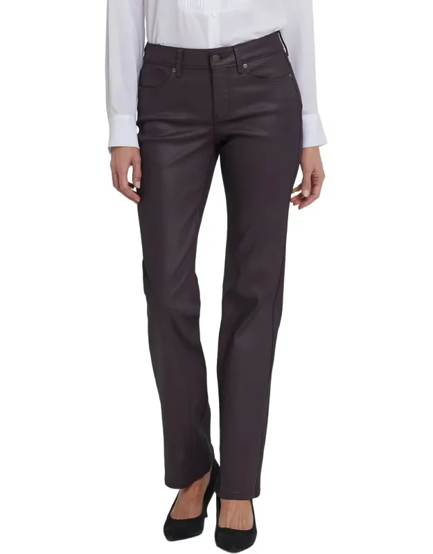 Marilyn Fig Coated Straight Leg Jeans