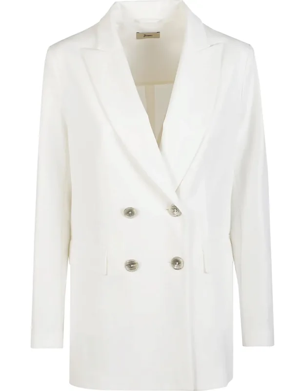 Tailored Cotton Blend Blazer