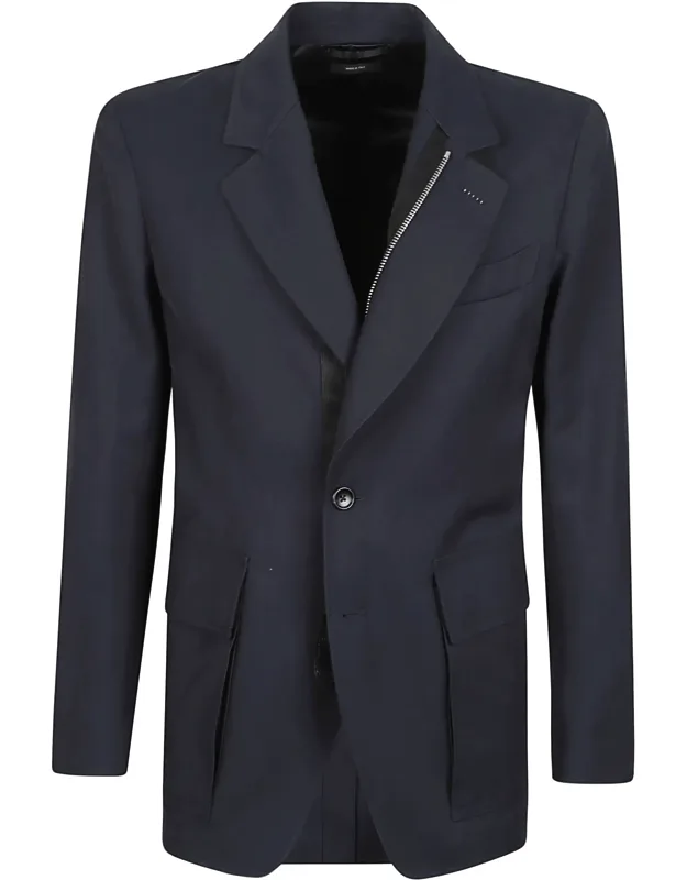 High-density Twill Zip Blazer