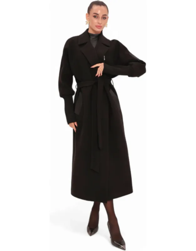 Miru Cashmere Wool Blend Overcoat