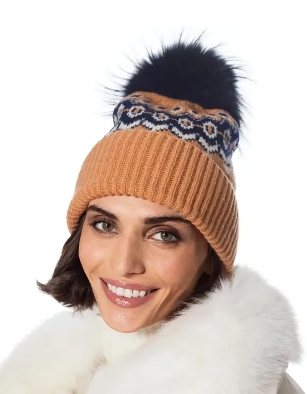 Nordic Inspired Pom Hat