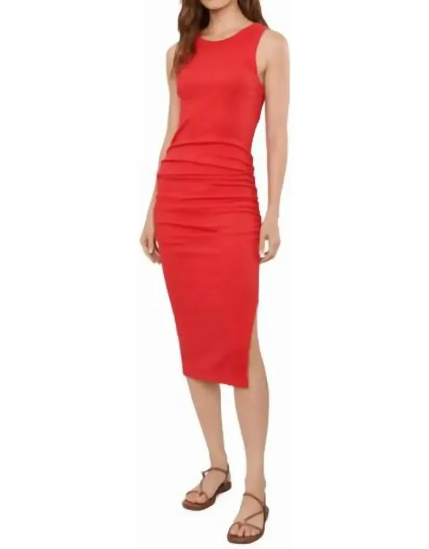 Ruched Midi Dress