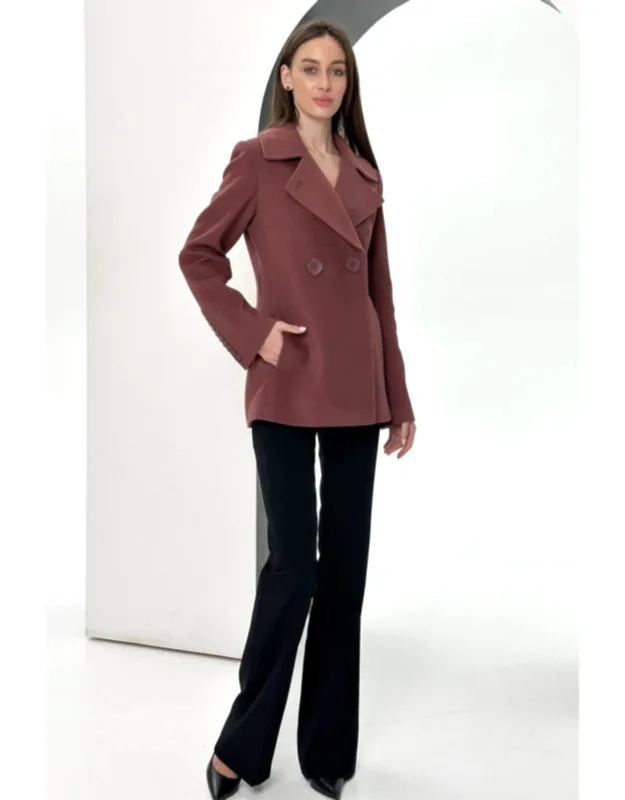Cashmere Wool Blend Coat