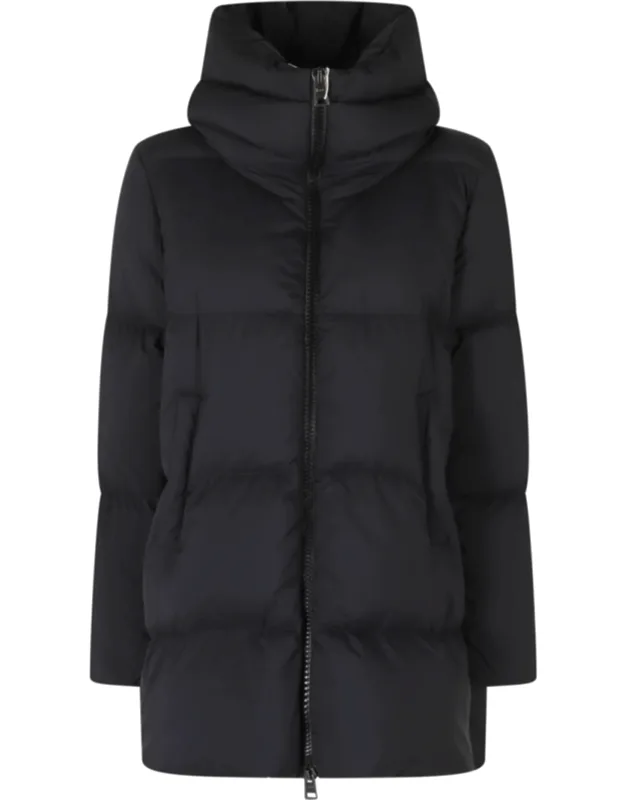 High Neck Double-slider Zip Down Jacket