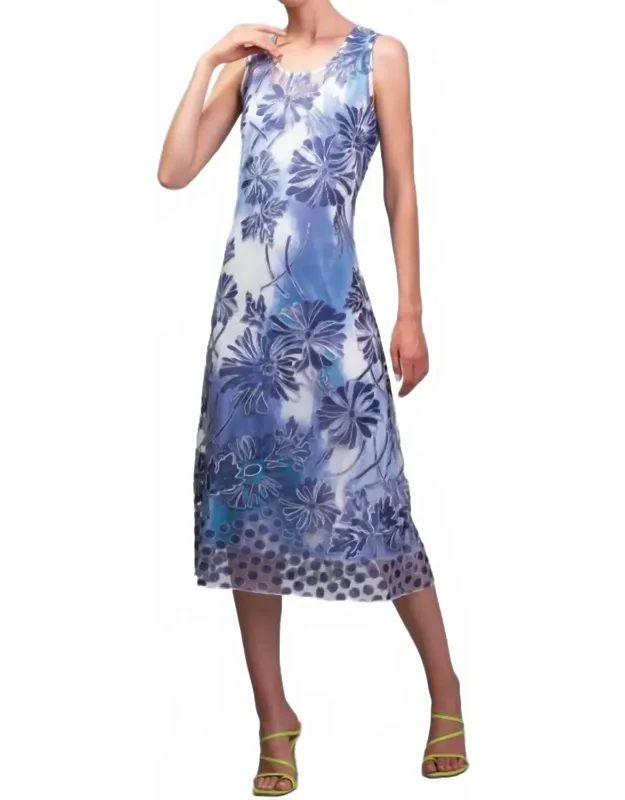 Illusion Print Dress