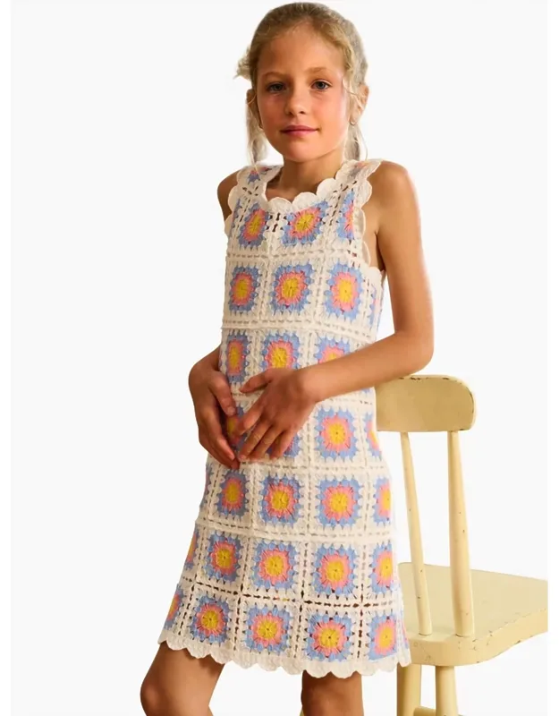 Buttercup Sleeveless Crochet Dress