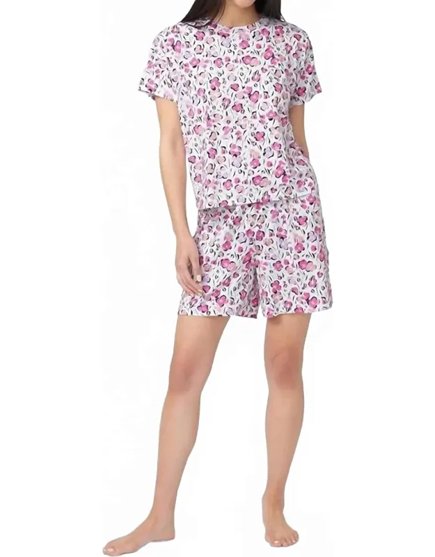 Short Sleeve Boxer Pajama Set