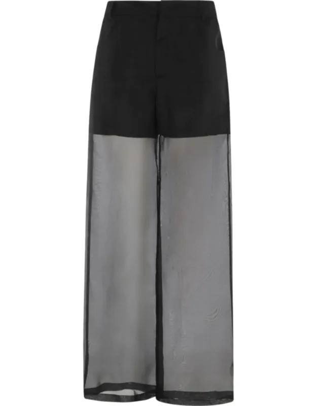 Five-pocket Silk Organza Formal Pants
