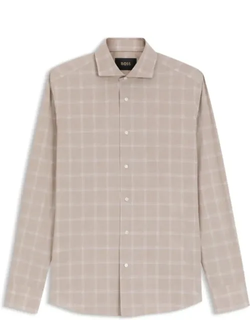 Checked Cotton Slim-fit Shirt