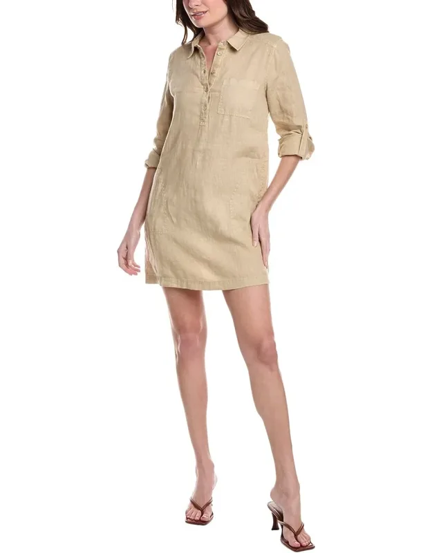 Utility Linen Shift Dress