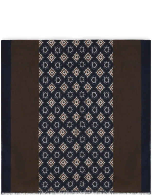 Wool Geometric Scarf