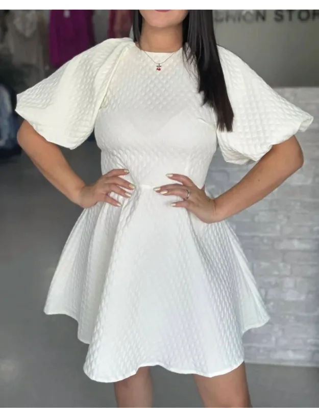 Puff Sleeve Dress