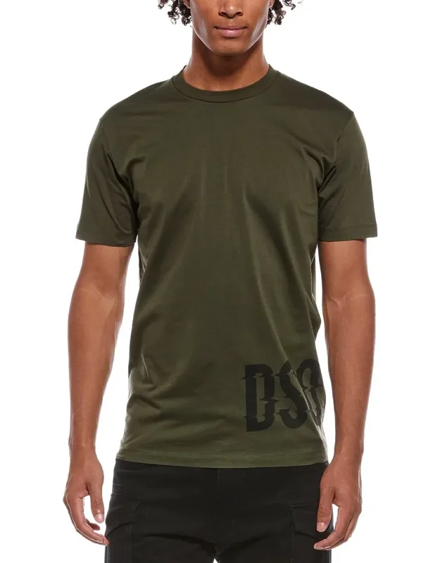 T-shirt With Crewneck And Ribbed Trim