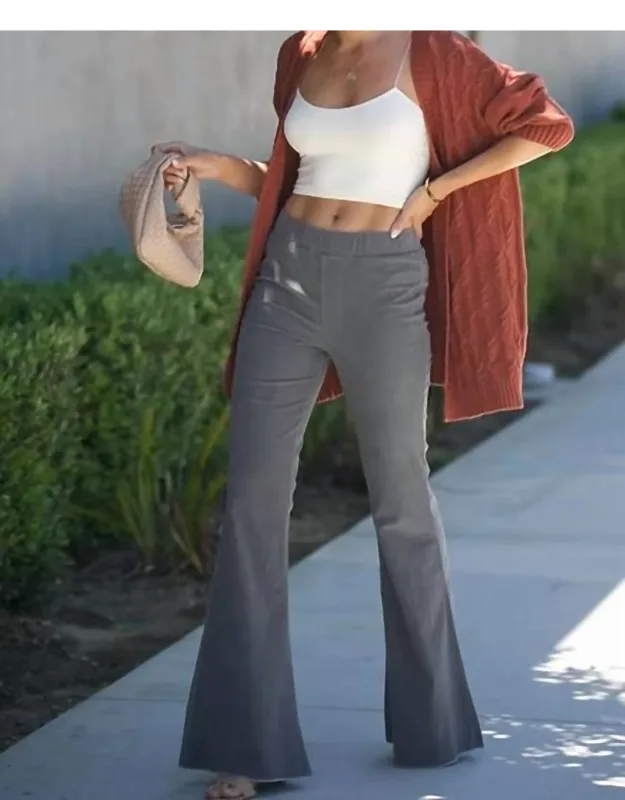 High Rise Flare Corduroy Pants