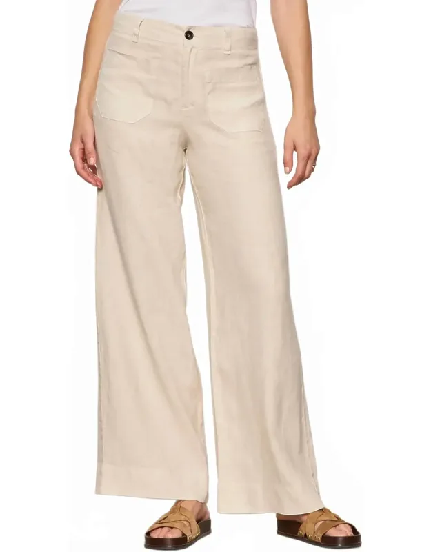Linen Wide Leg Jeans