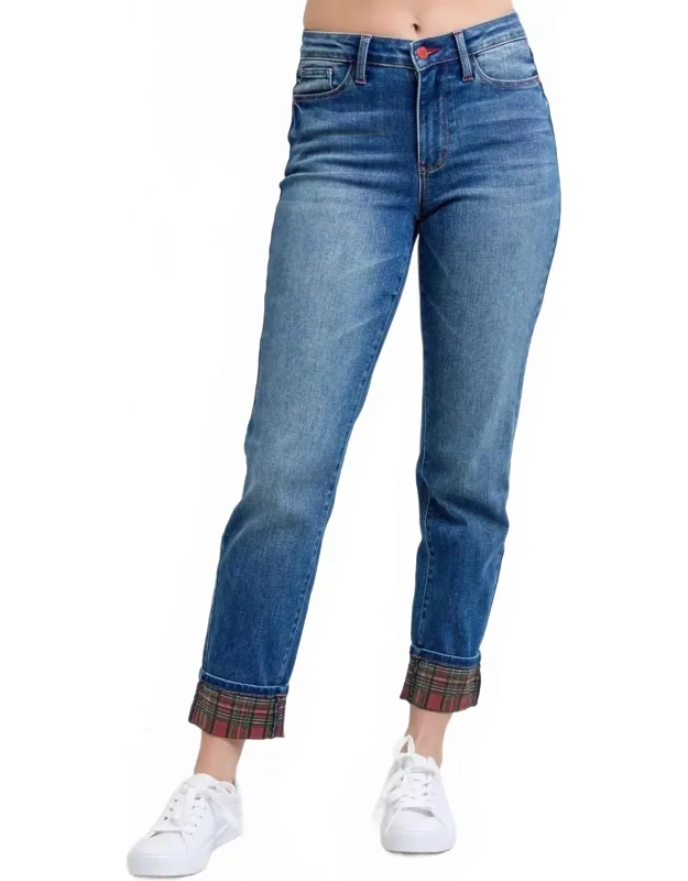 Best Of The Plaid Boyfriend Jeans