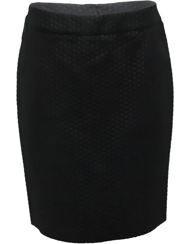 Textured Pencil Skirt