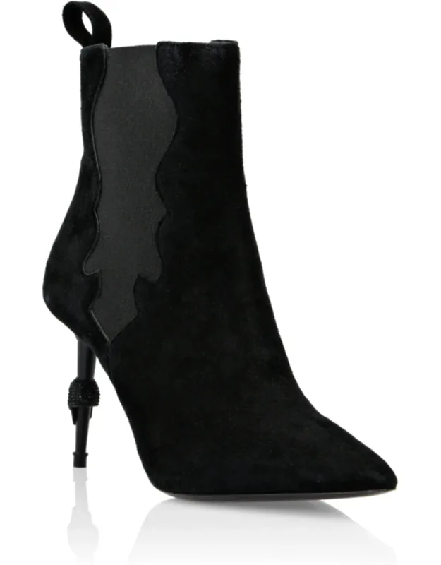Mid Heel Skull Boots