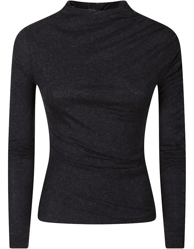 Fitted Cotton Wool Turtleneck Sweater
