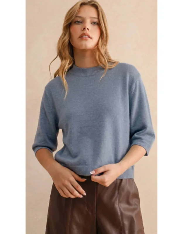 Cashmere Short Sleeve Sweater