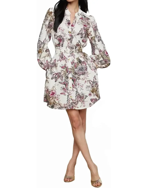 Butterfly Jungle Long Sleeve Dress