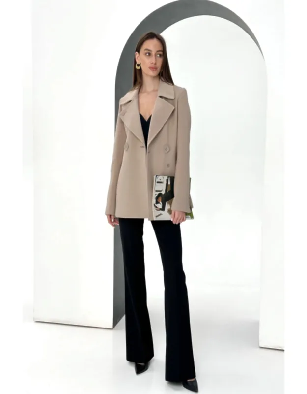 Cashmere Wool Blend Coat