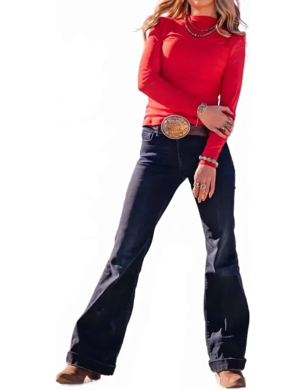 Mesh Mock Neck Top