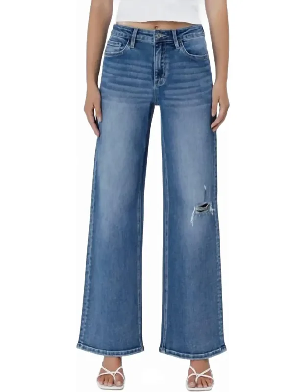 High Rise Baggy Wide Jeans