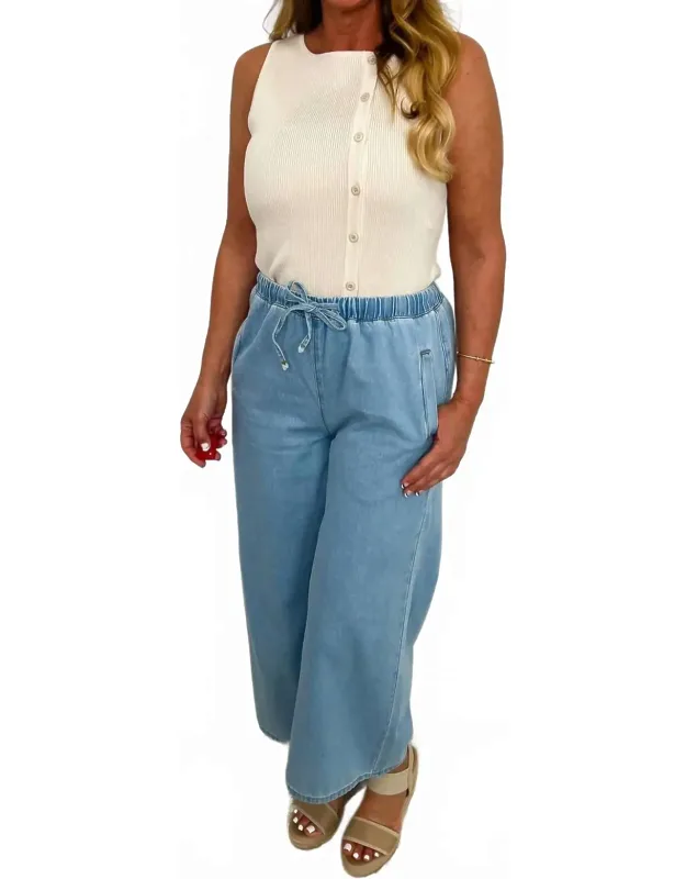Pocketful Of Possibilities High-rise Cotton Wide Leg Jeans