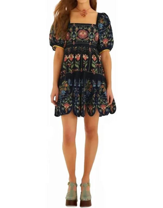 Stitched Mini Dress