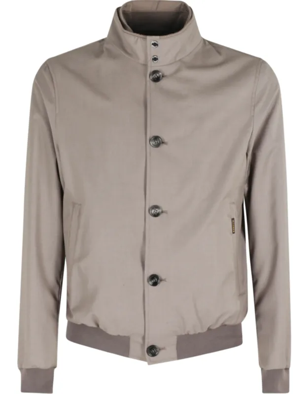 Sand Removable-bib Viscose-blend Jacket