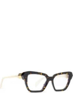 Havana Creature 121 Acetate Butterfly Sunglasses