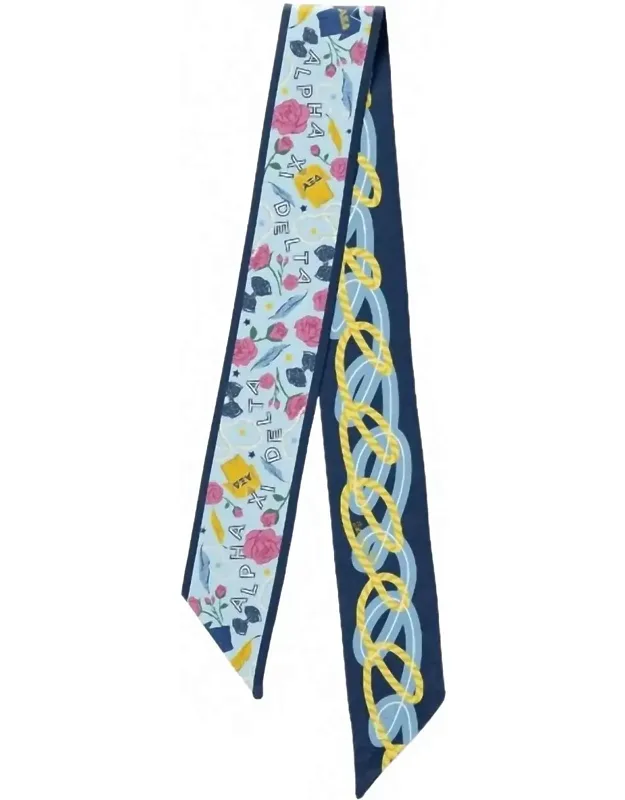 Alpha Xi Delta Twilly Scarf