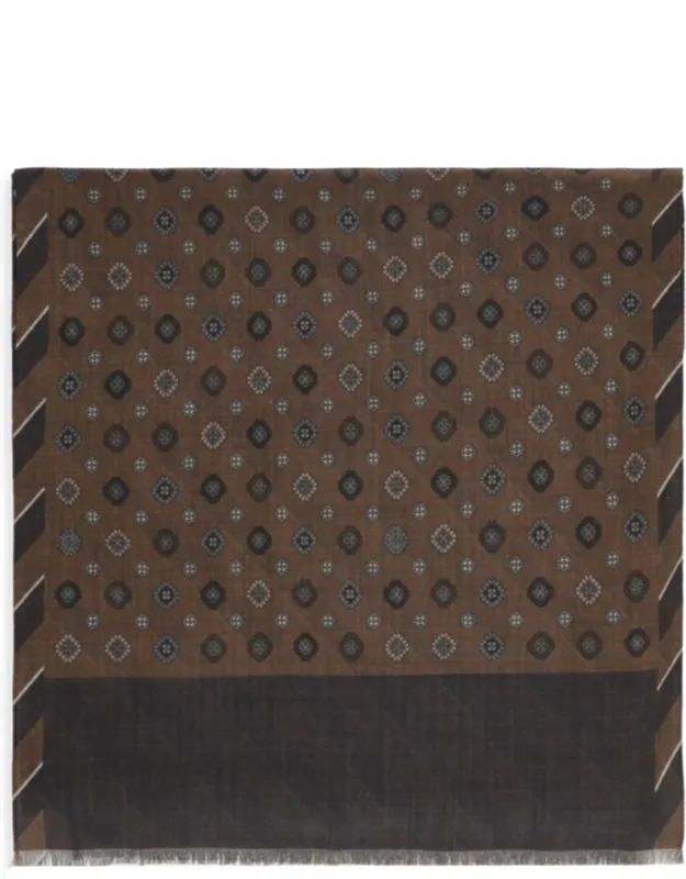 Wool Geometric Scarf