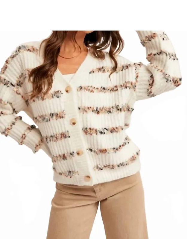 Multi-stripe Cardigan