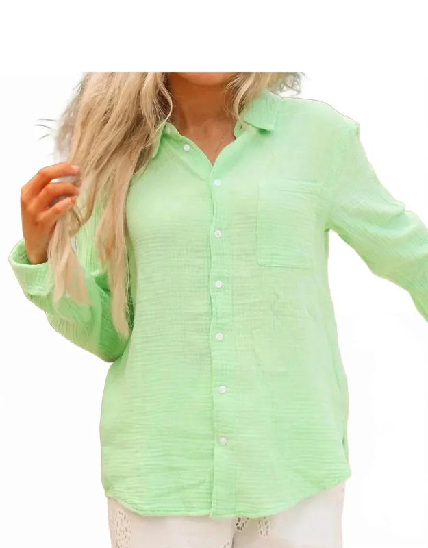 Gaia Long Sleeve Button Down Shirt