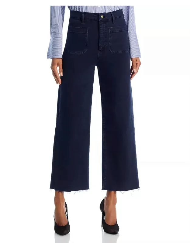 Anchor Raw Fray Hem Pants