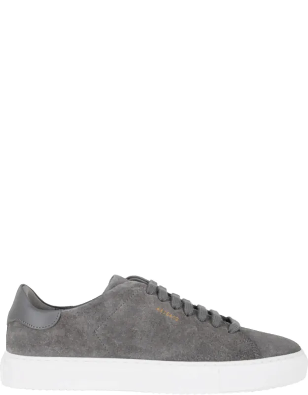 Clean 90 Suede Metallic-logo Leather Sneakers