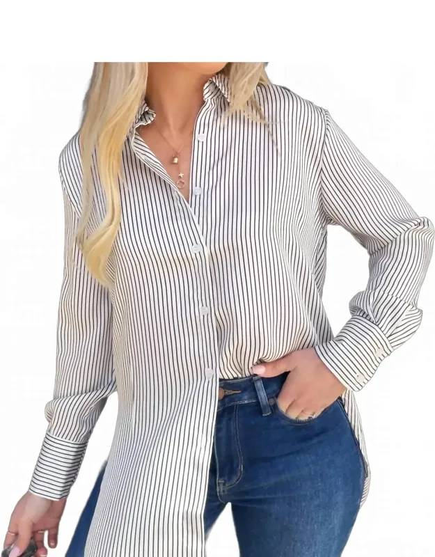 Striped Button Down Shirt