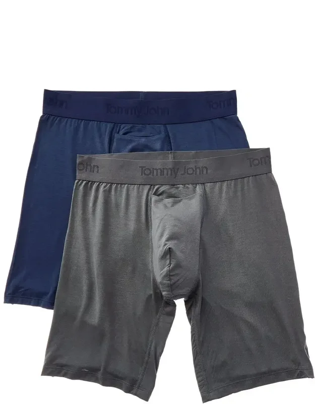 Set Of 2 Second Skin 8in Boxer Briefs