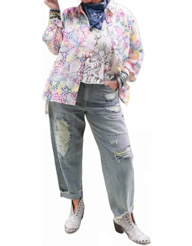 Forever Love Distressed Jeans