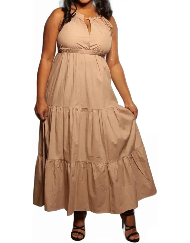 Drawstring Maxi Dress